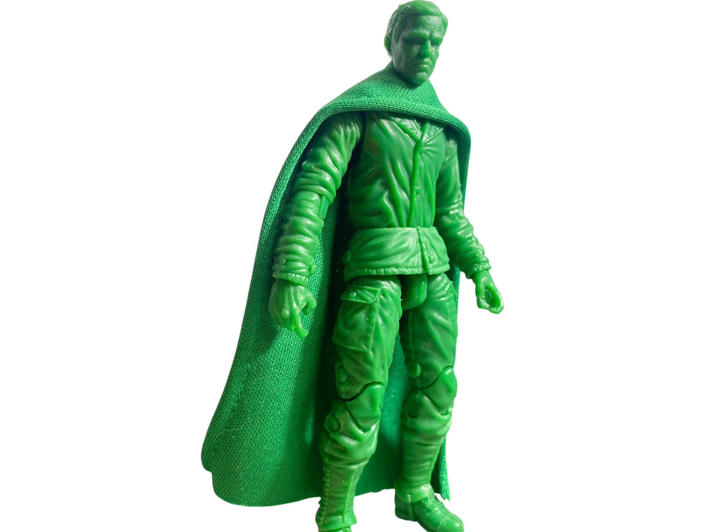1:18 action figure cape in solid green