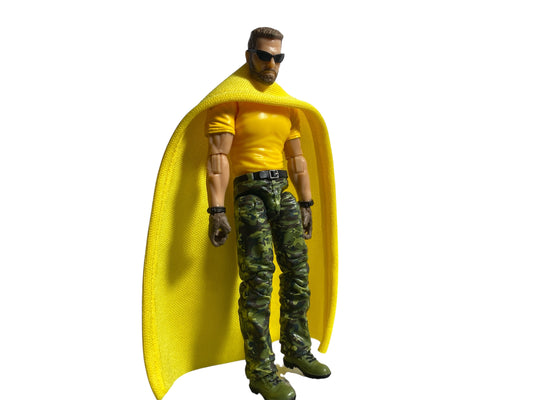 1:18 scale yellow cape for action figures