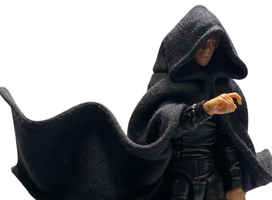 1:12 Scale Handmade Black Wired Cloak
