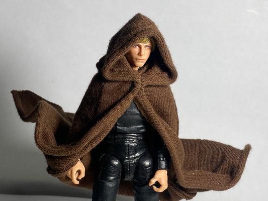 1:12 scale brown wired cloak