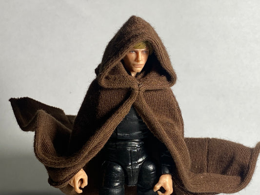 1:12 scale brown wired cloak